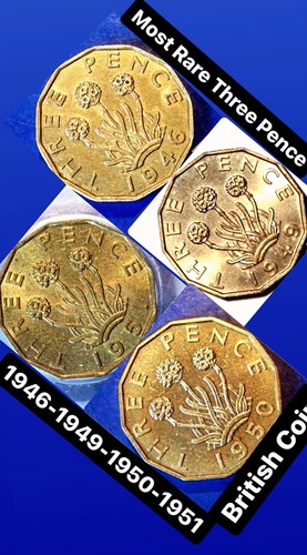 1946-1949-1950-1951-RARE-MOST