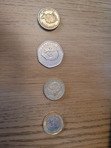 Collectable coins and 50 - collectable,
